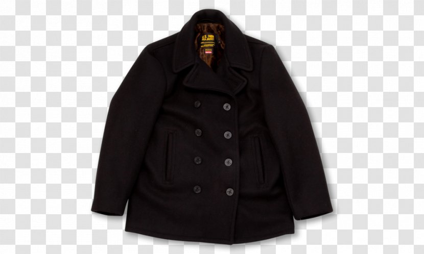Overcoat Pea Coat Schott NYC Clothing - Woolen - Peacoat Jacket With Hoodie Transparent PNG
