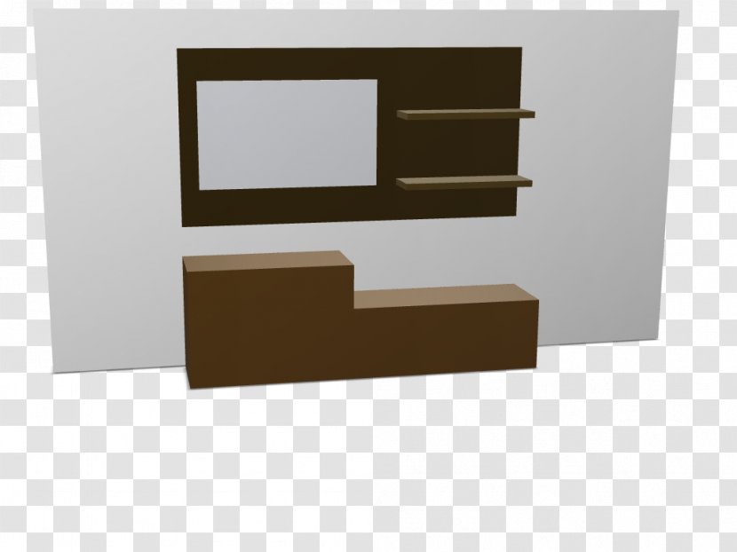 Shelf Rectangle - Furniture - 3d Panels Affixed Transparent PNG