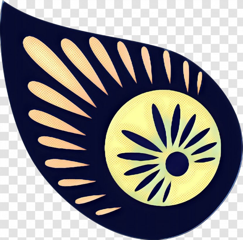 Yellow Flag Circle Symbol Logo - Wheel Emblem Transparent PNG