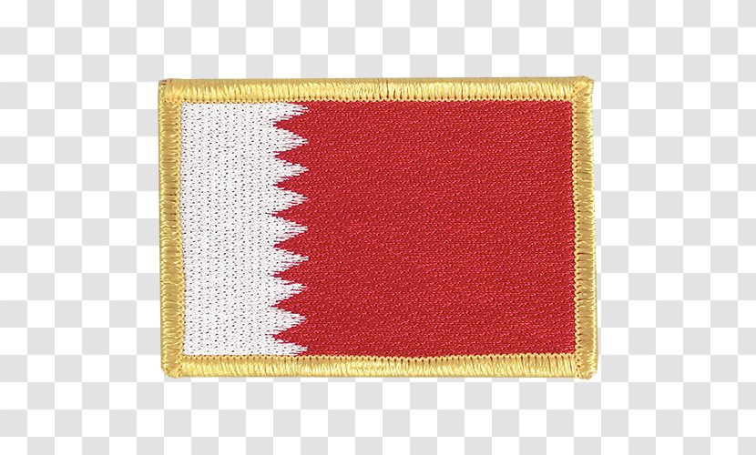 Flag Of Bahrain Fahne Qatar - Embroidered Patch Transparent PNG