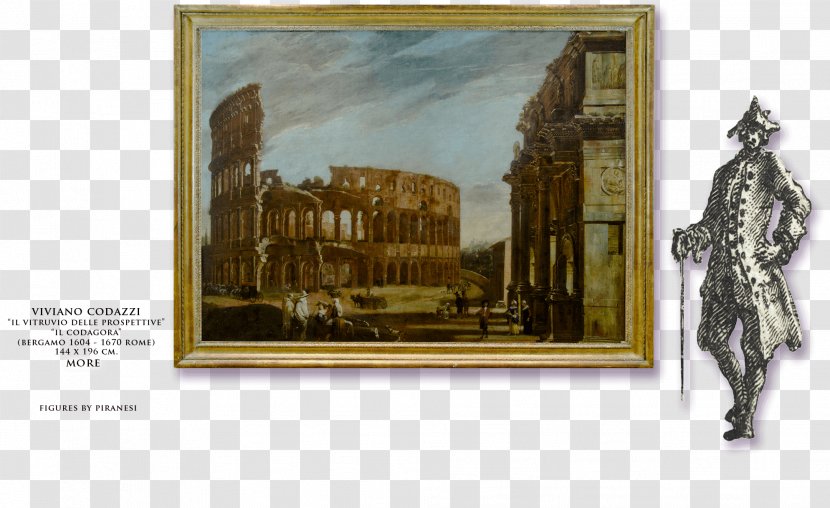 Colosseum Arch Of Constantine Painting Art Capriccio - Painter Transparent PNG