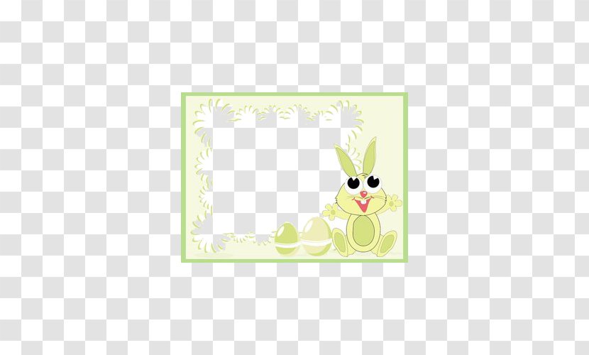 Easter Bunny Paper Rabbit Cartoon Illustration - Energy-saving Design Transparent PNG