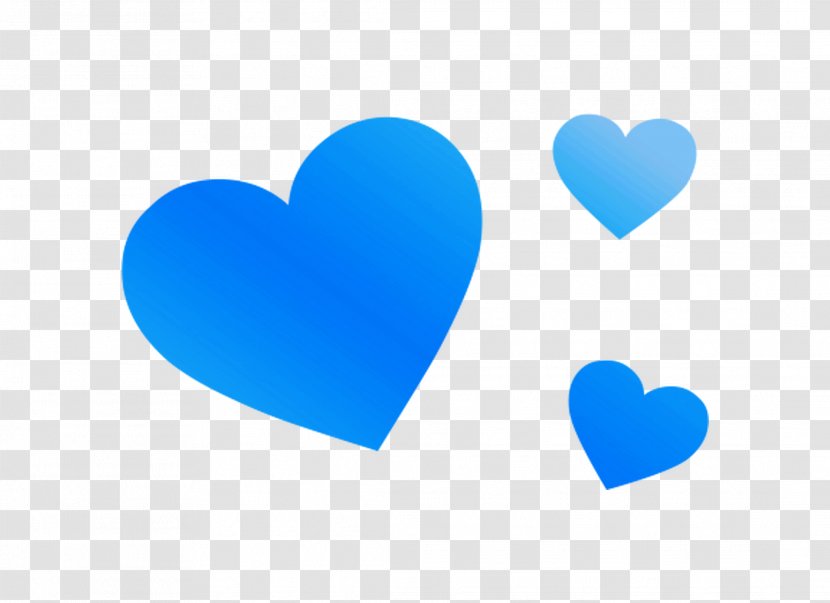 Product Design Heart Font - Love - Azure Transparent PNG