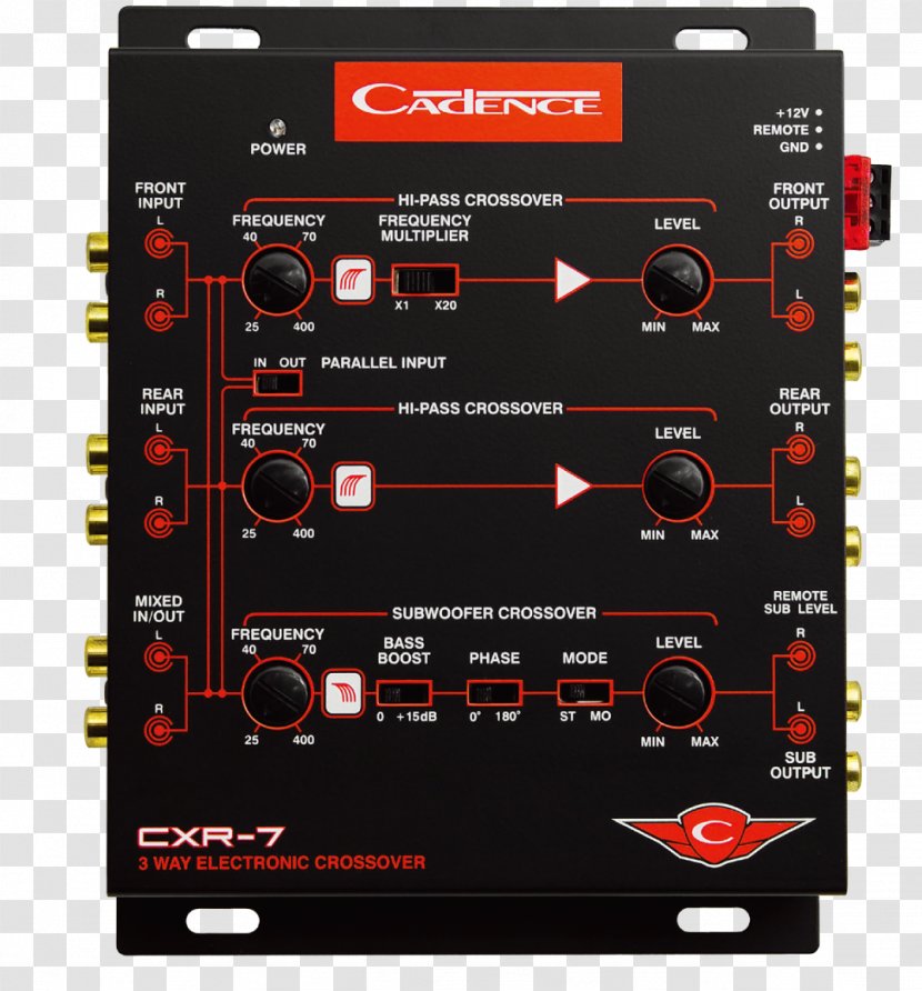 Audio Crossover Line Driver Electronics Vehicle Subwoofer - Sound - Stereo Coaxial Cable Transparent PNG