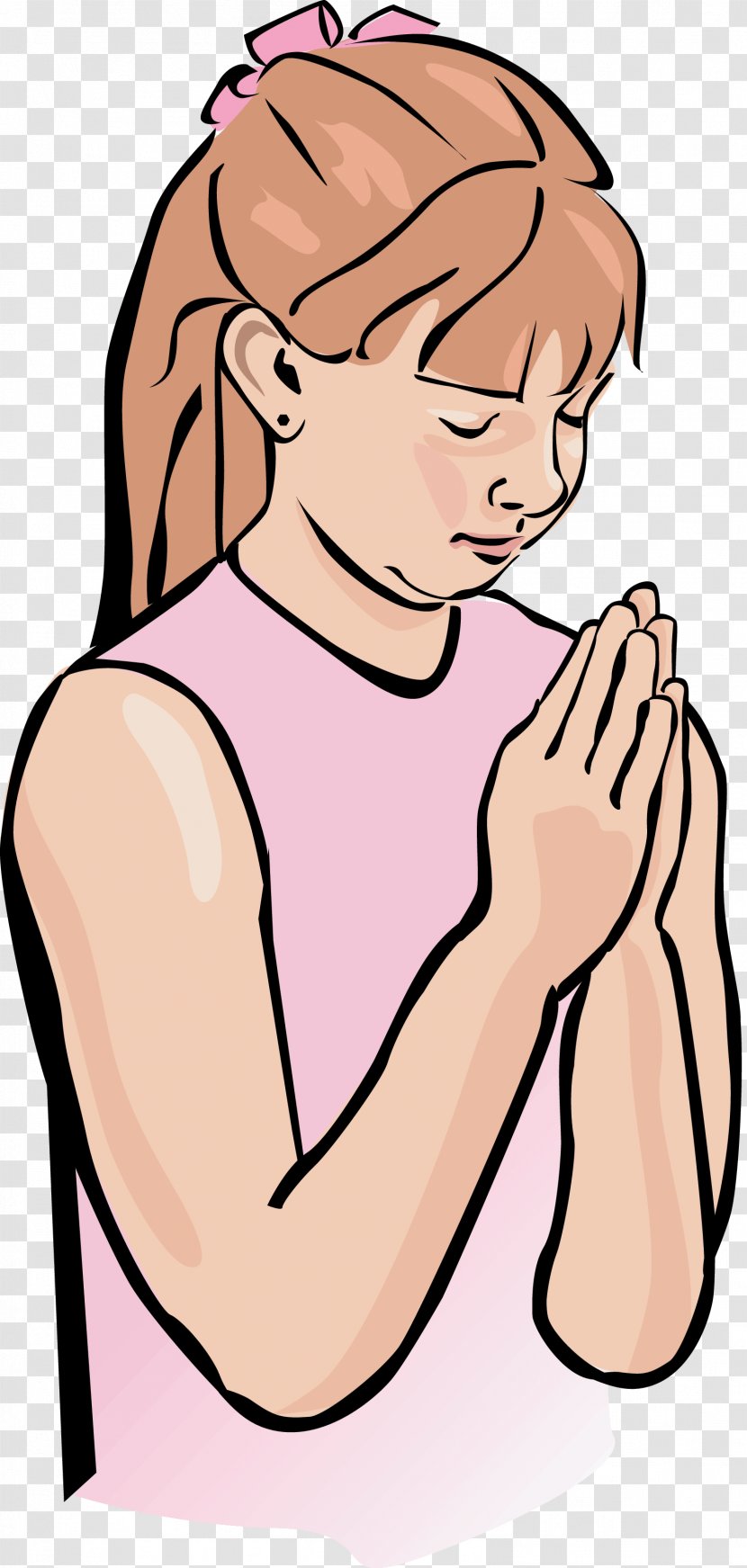 Praying Hands Prayer Clip Art - Heart - Free Clipart Transparent PNG