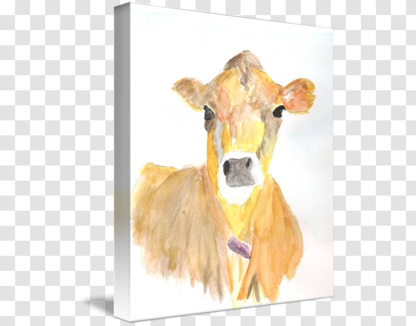 Cattle Watercolor Painting Snout - Jersey Transparent PNG