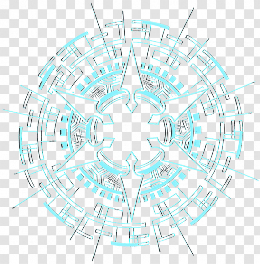 Line Symmetry Circle Diagram Line Art Transparent PNG