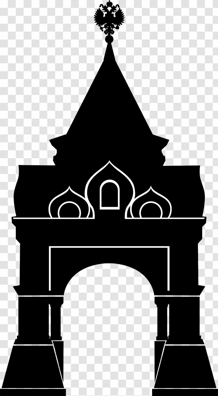 Silhouette Clip Art - Black And White - Arches Vector Transparent PNG