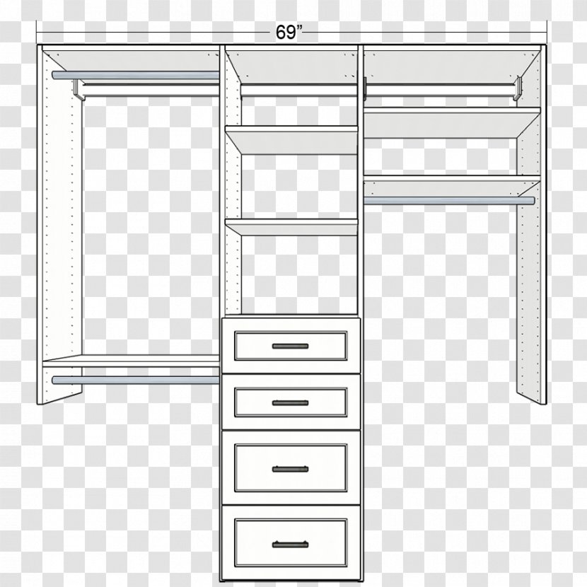 Furniture Closet Angle - Shelving Transparent PNG