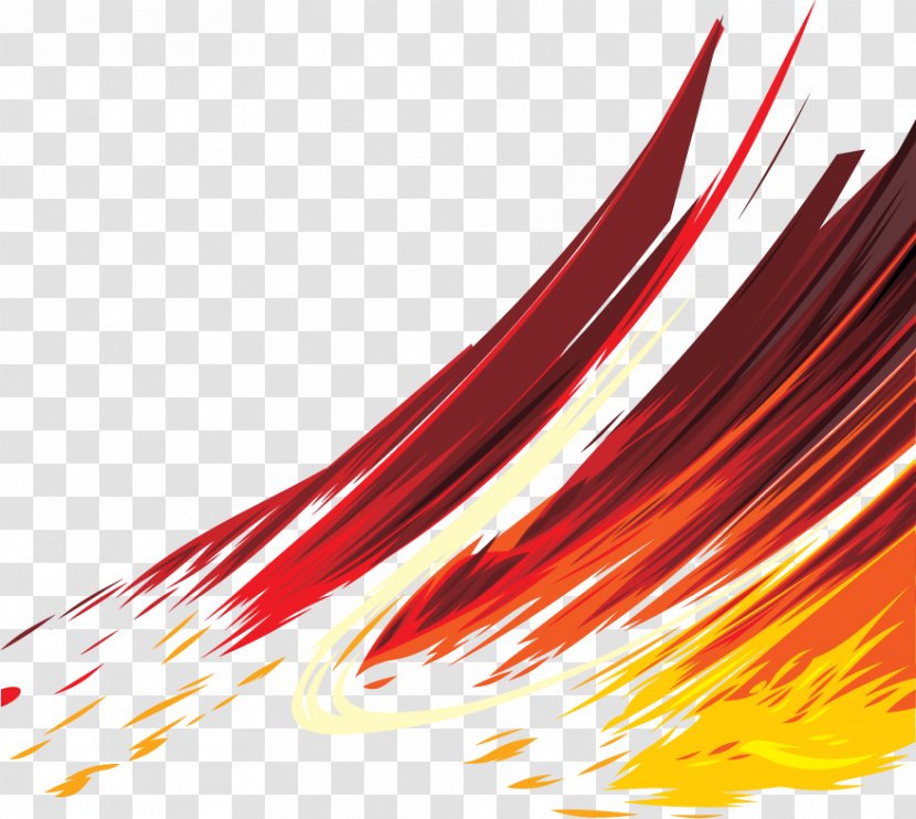Flame Euclidean Vector - Wing - Painted Flames Transparent PNG