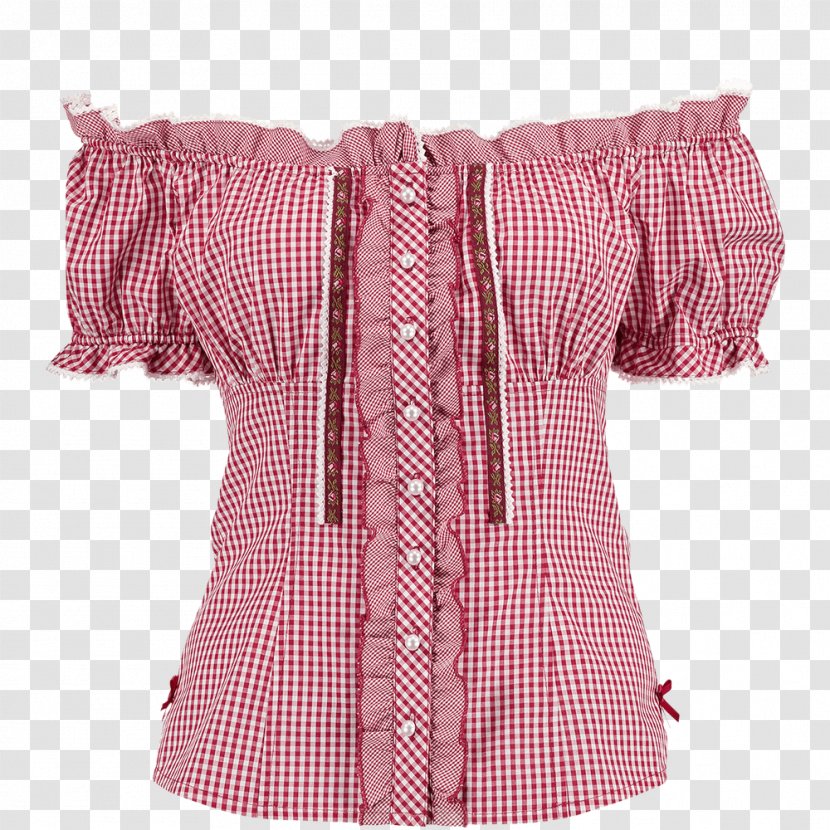 Sleeve Dirndl Blouse Lederhosen Dress - Pink Transparent PNG