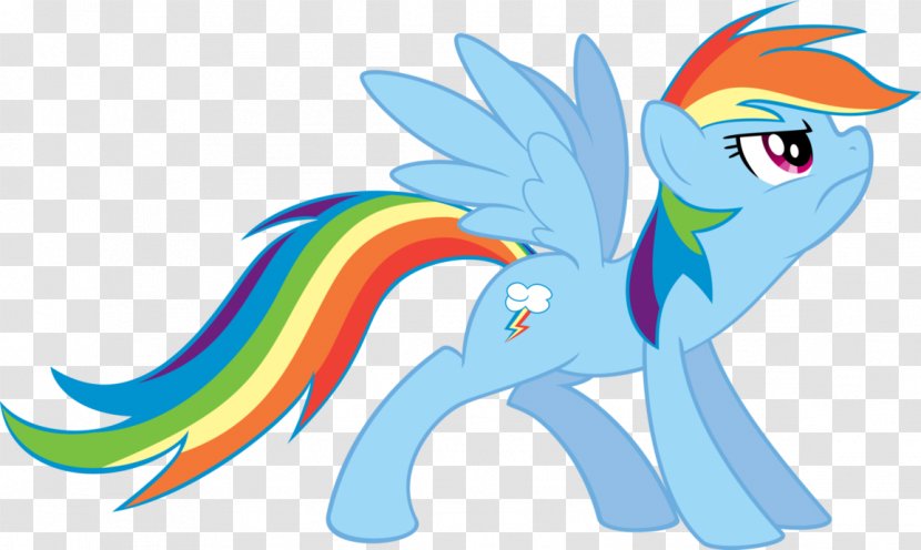Rainbow Dash My Little Pony Spike - Watercolor - Angry Vector Transparent PNG