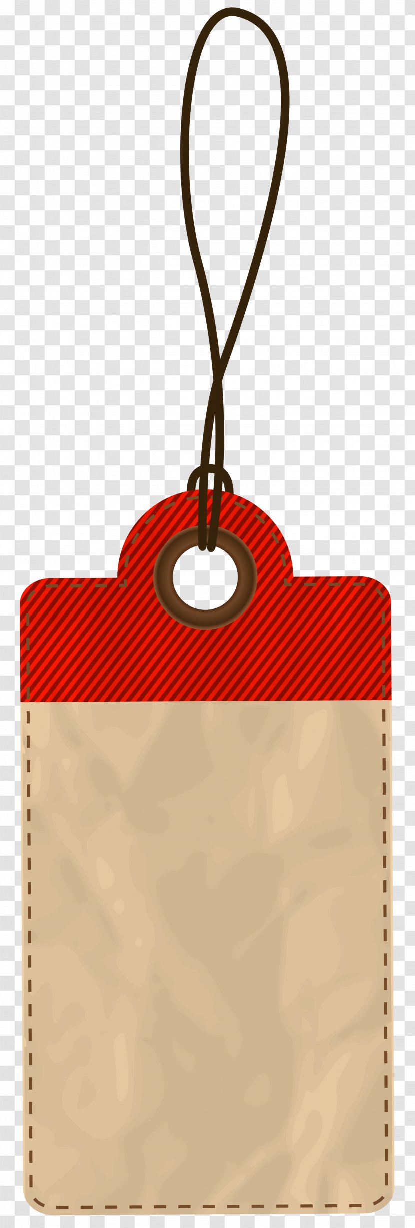 Icon Price - Handbag - Empty Tag Red Clip Art Transparent PNG
