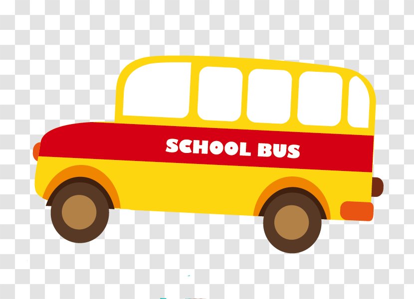 Bus Drawing Painting - Brand - Hand Painted Yellow Transparent PNG