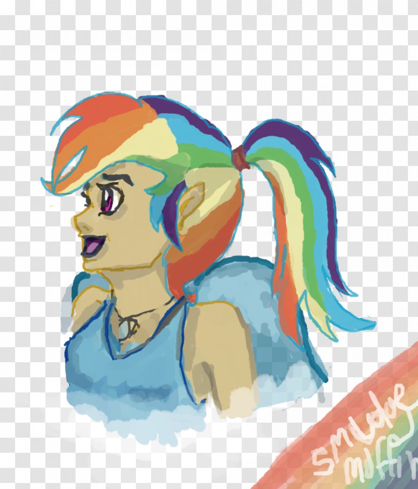 Muffin Horse Ponytail Sombra - Silhouette - Smudge Transparent PNG