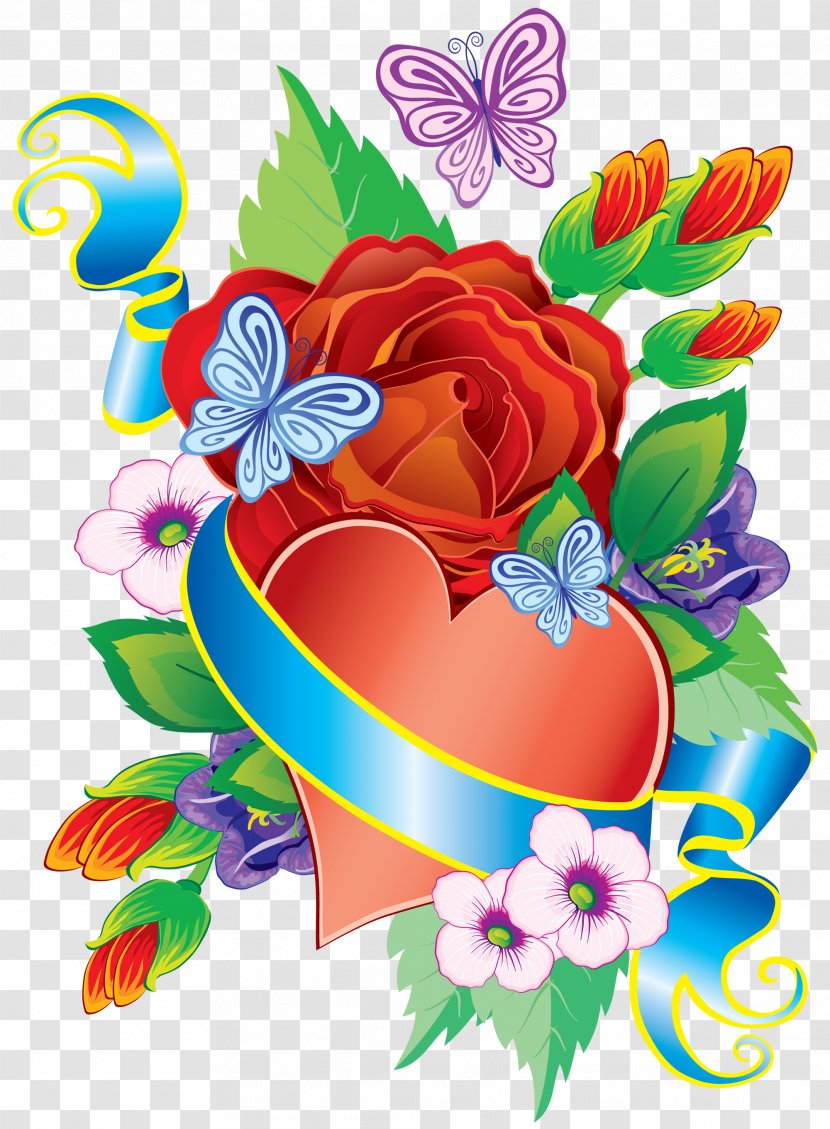 Animation Happiness - Flower - HEART FLOWER Transparent PNG