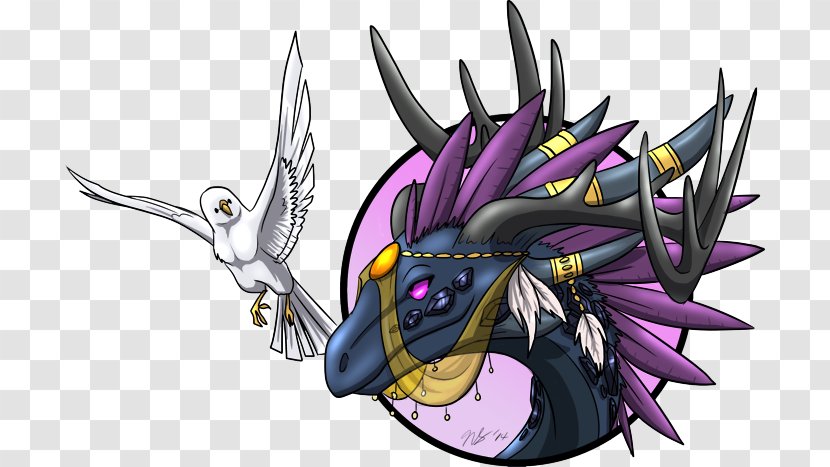 Dragon Illustration Cartoon Purple Legendary Creature - Supernatural - Flight Rising Wildclaw Transparent PNG