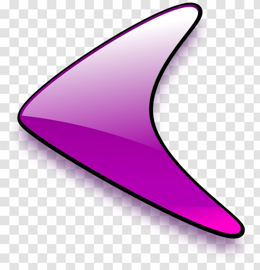 Arrow Clip Art - Magenta Transparent PNG