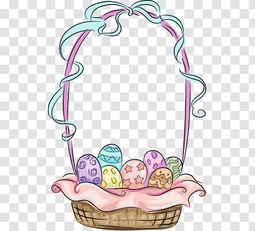 Easter Bunny Basket Egg - Artwork Transparent PNG
