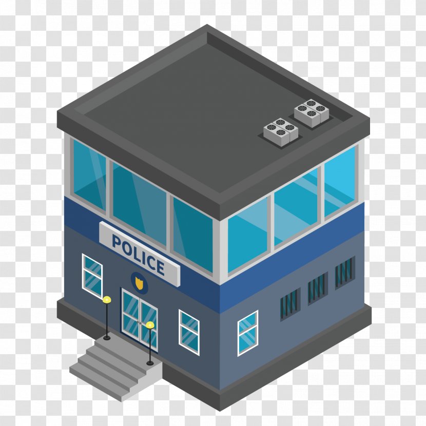 Police Station Building - Hardware - Vector Transparent PNG