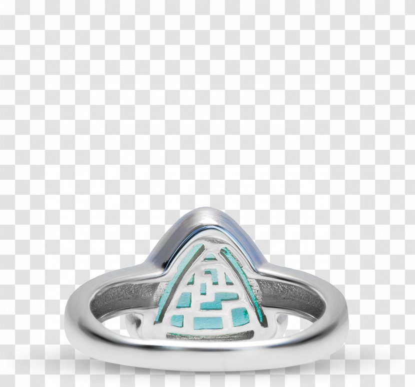 Davidrose Bermuda Triangle Jewellery Ring - Simple - Aqua Transparent PNG