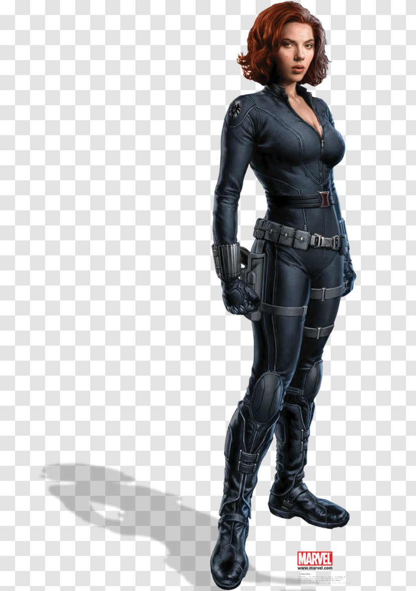 Scarlett Johansson Black Widow Marvel Avengers Assemble Nick Fury Thor - Silhouette Transparent PNG