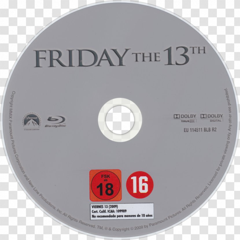 Compact Disc Friday The 13th Brand - Computer Hardware - 13 Transparent PNG