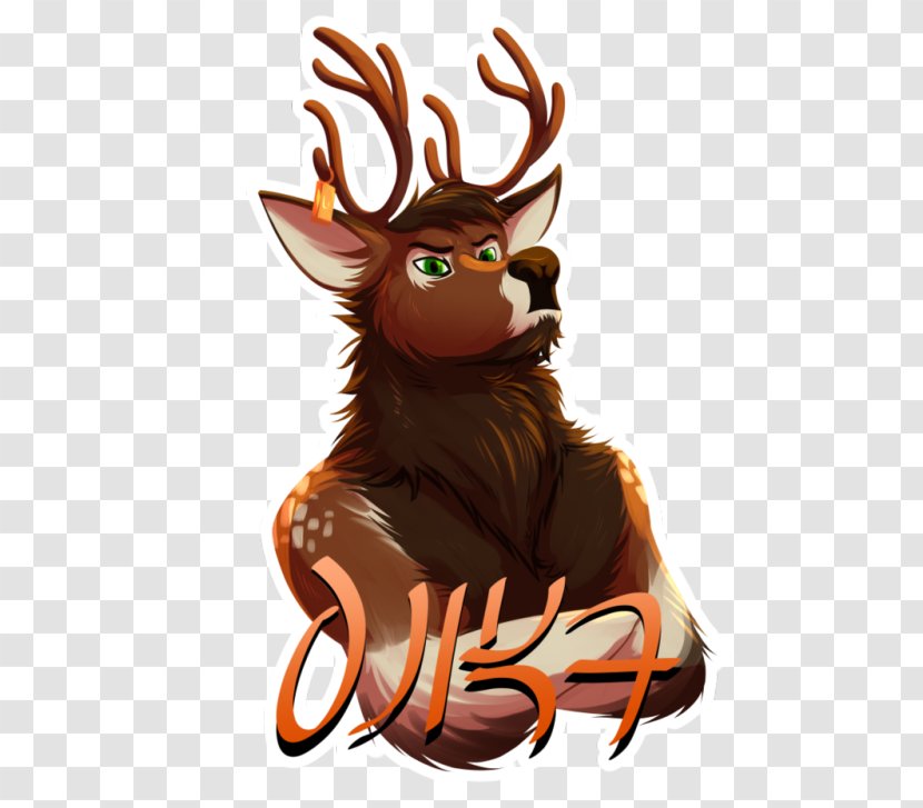 Reindeer Furry Fandom Moose Convention - Watercolor - Base Transparent PNG