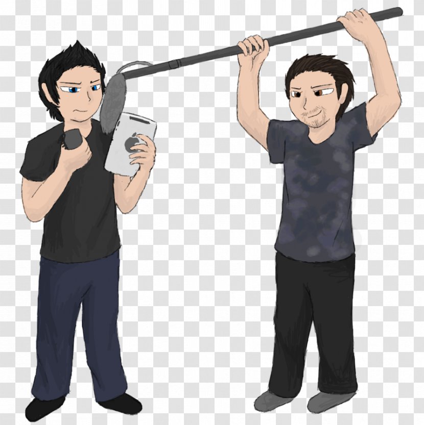 Microphone Drawing Hand Shoulder Man - Slingshot Transparent PNG