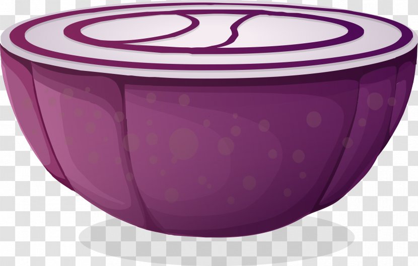 Red Onion Ring Vegetable Clip Art - Tableware Transparent PNG