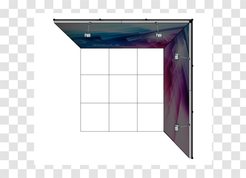 Product Design Rectangle - Purple - Exhibition Booth Transparent PNG