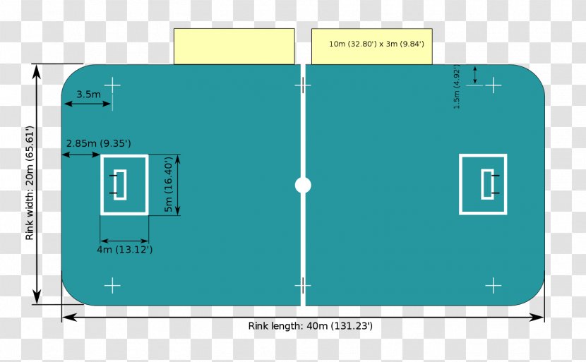 Floorball Hockey Field Ice Rink - Skating Transparent PNG