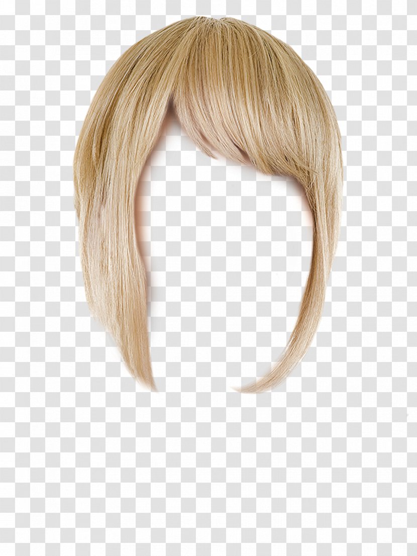 Blond Hair Coloring Wig Botak Transparent PNG