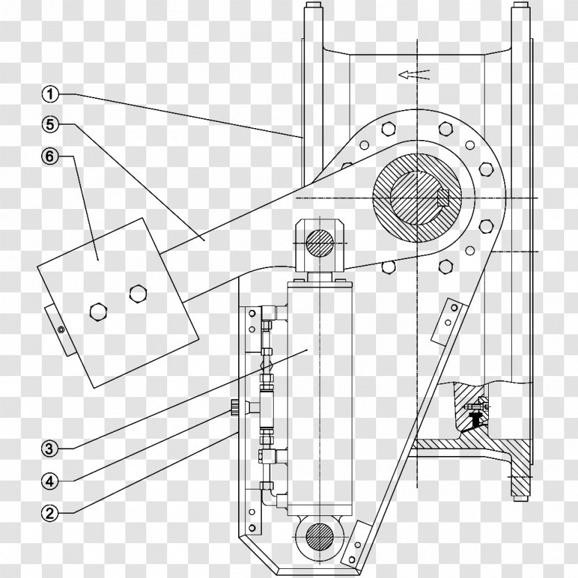 Technical Drawing Diagram - Black And White - Design Transparent PNG