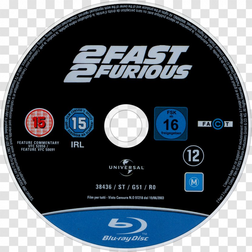 Compact Disc Blu-ray Brian O'Conner Letty Dominic Toretto - Hardware - Fast Furious Logo Transparent PNG