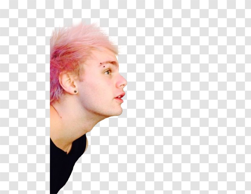 Hair Coloring Chin 5 Seconds Of Summer Aesthetics - Eyebrow - Face Transparent PNG