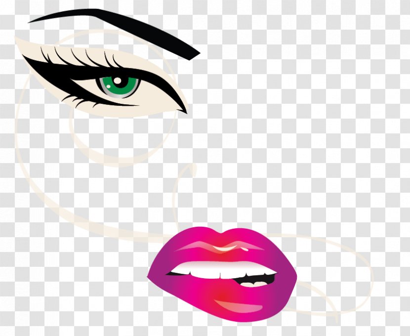 Cosmetics Logo Make-up Artist Beauty Parlour - Heart - Make Up Transparent PNG
