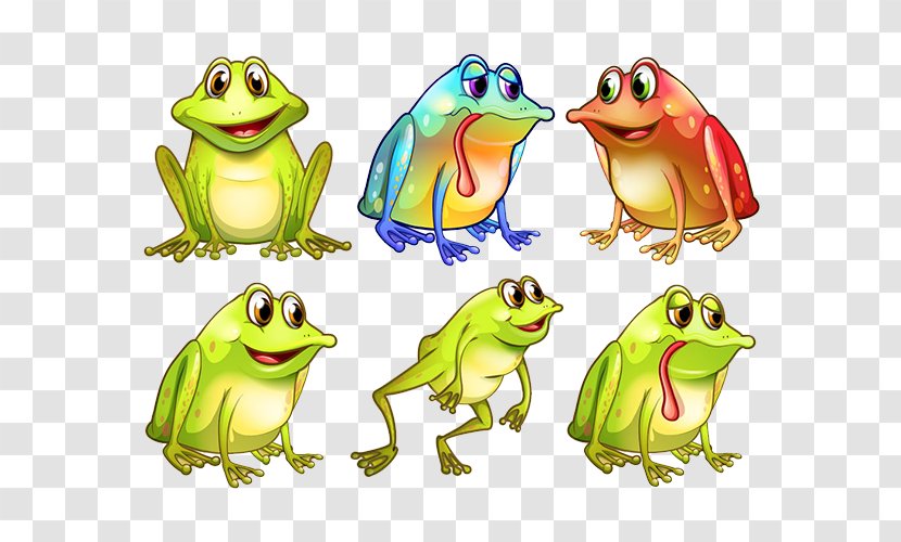 Frog Cartoon Illustration - Royaltyfree - Cute Little Transparent PNG