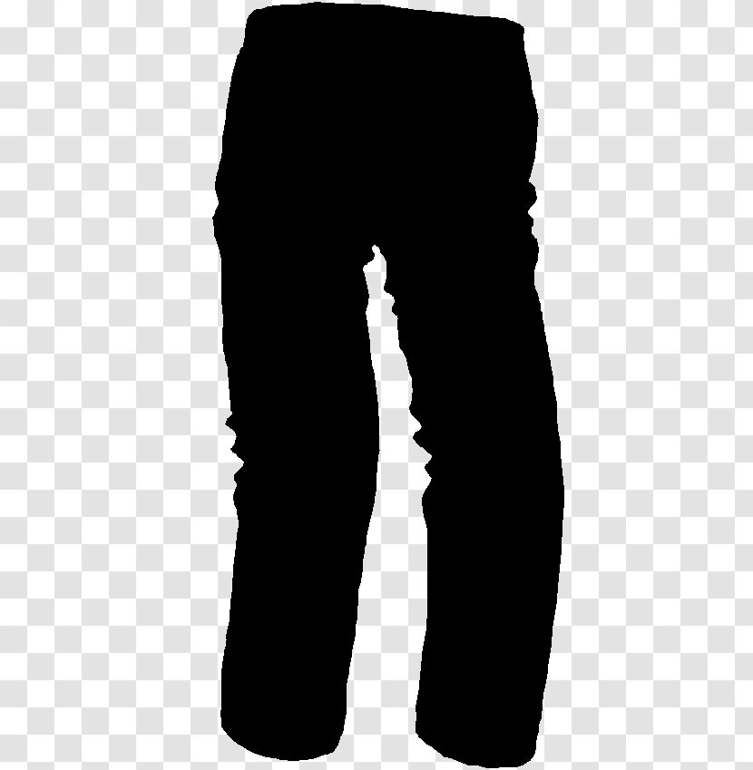 Black & White - Silhouette - M Jeans Font Transparent PNG