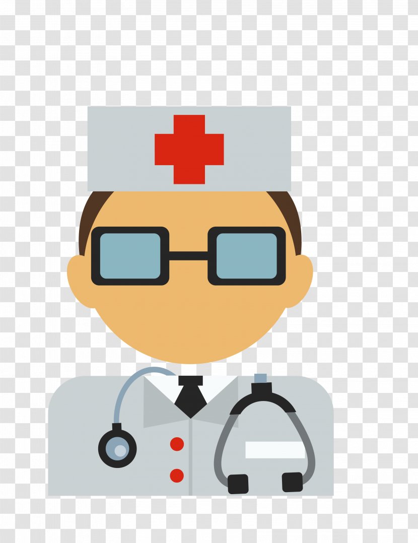 Physician Cartoon Nursing - Technology - Vector Male Doctor Material Transparent PNG