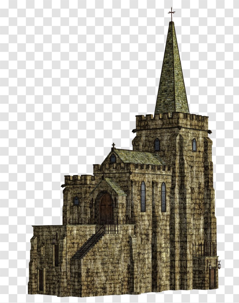 Clip Art - Medieval Architecture - Church Transparent PNG