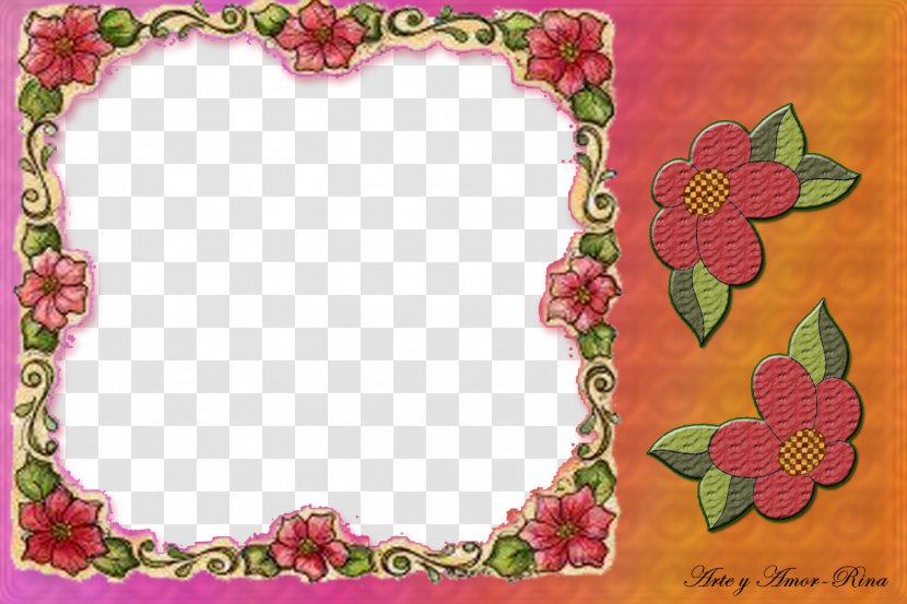 Flower Floral Design Picture Frames Photography - Askartelu - Patio Transparent PNG