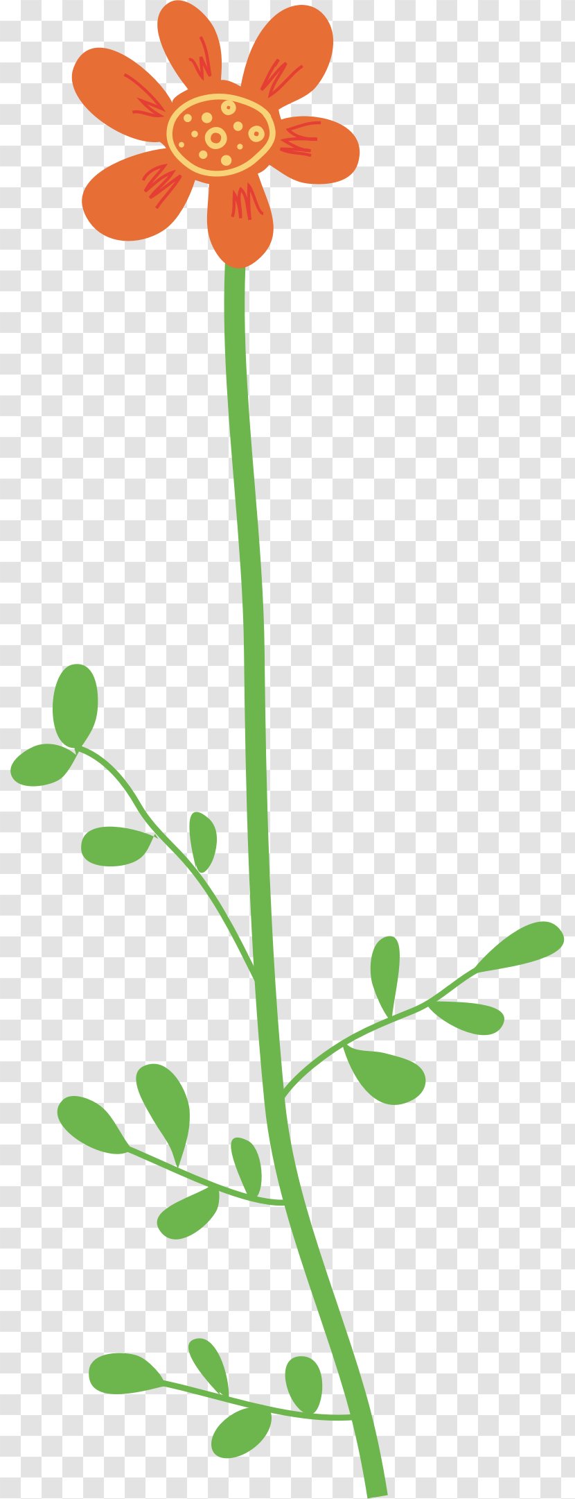 Wildflower Clip Art - Floral Design - Long Flower Transparent PNG