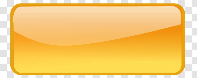 Rectangle Button Yellow Clip Art - Orange Transparent PNG