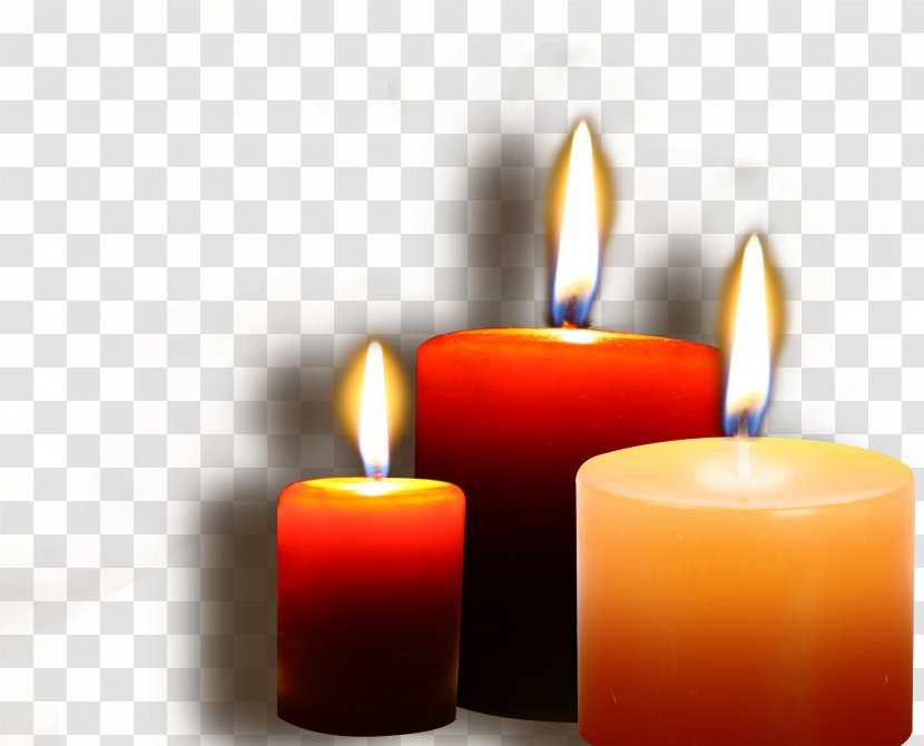 Candle Christmas Computer File - Orange - Celebrations Transparent PNG