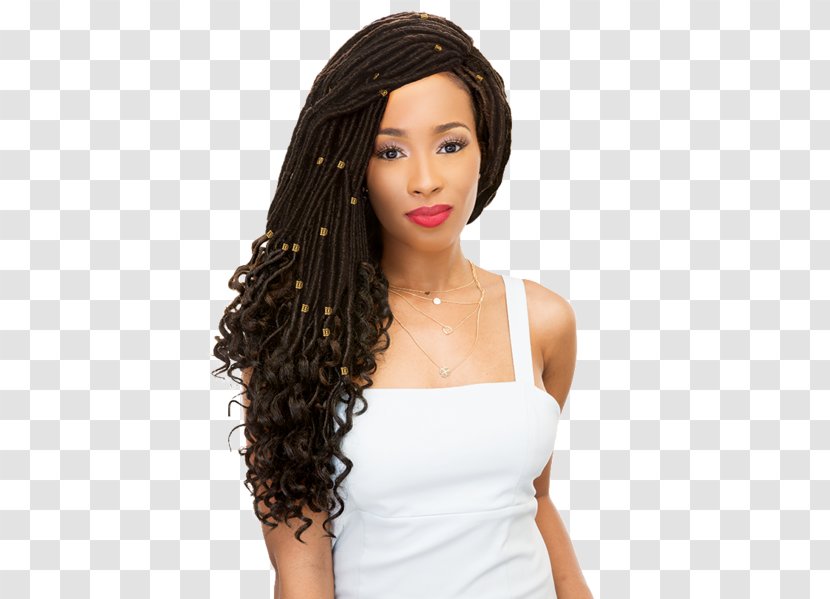 Crochet Braids Synthetic Dreads Janet Collection 2X Mambo Goddess Locs Straight 20 INCH Braiding Hair - Brown - Beauty Transparent PNG