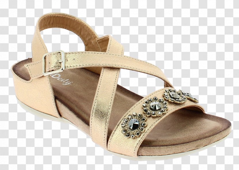 Gold IQShoes Woman Sandal Transparent PNG
