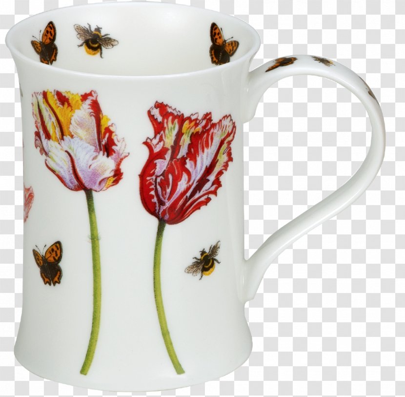 Coffee Cup Porcelain Jug Mug Flower - Vase Transparent PNG