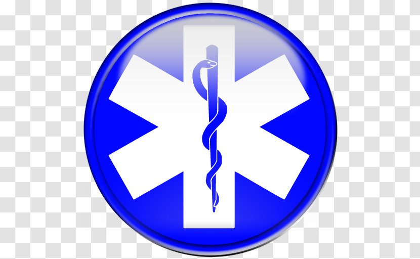 Star Of Life Emergency Medical Services Symbol Clip Art - Paramedic - EMS Cliparts Transparent PNG