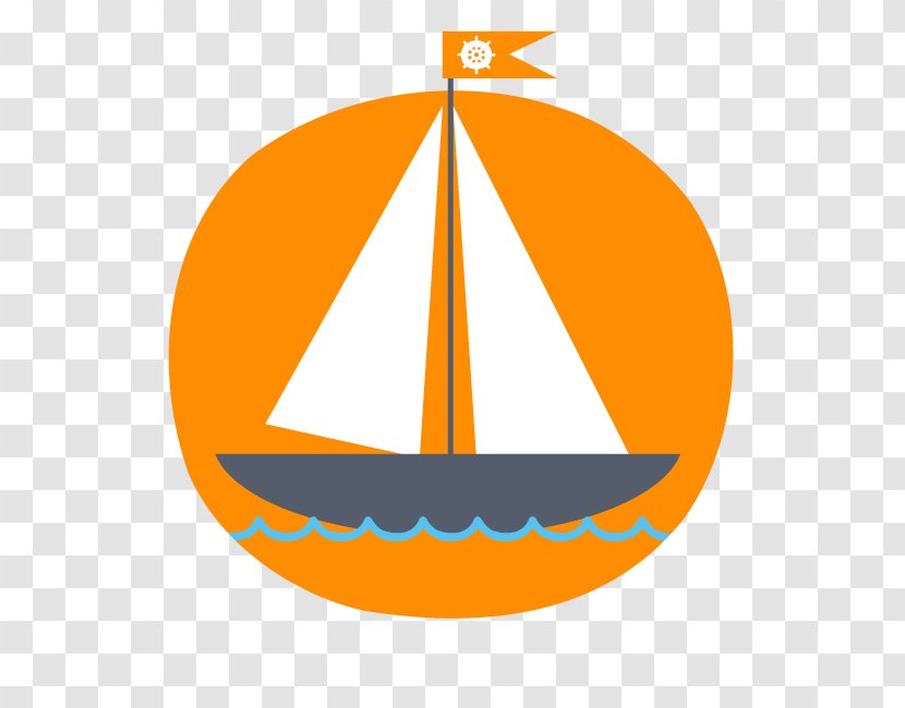 Sailboat Sailing Ship - Watercraft - Orange Flag For Boating Transparent PNG